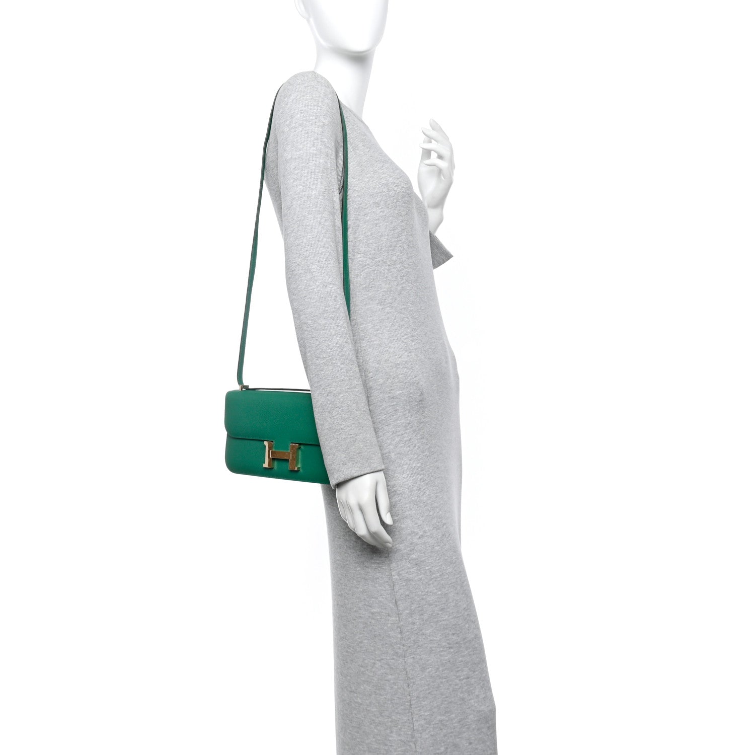 Hermes Epsom Constance 1-Elan Vert Vertigo 2 of 14
