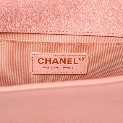 Chanel Caviar Quilted Medium Boy Flap Light Pink 7 of 9