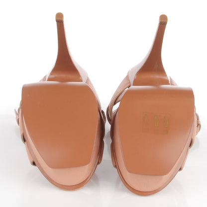 Saint Laurent Calfskin Tribute 105 Platform Sandals 36.5 Light Beige 6 of 8