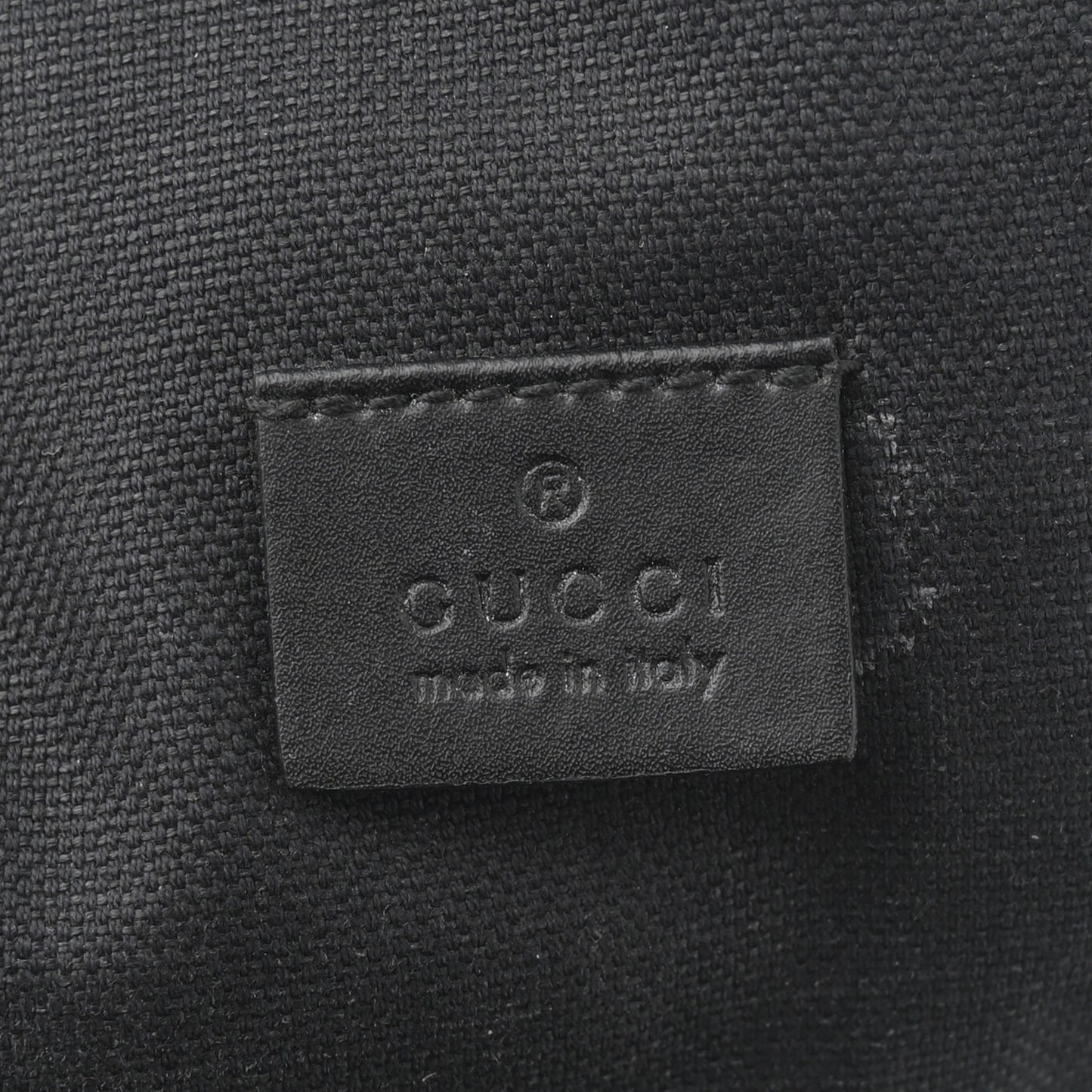 GG Supreme Monogram Web Belt Bag Black Grey