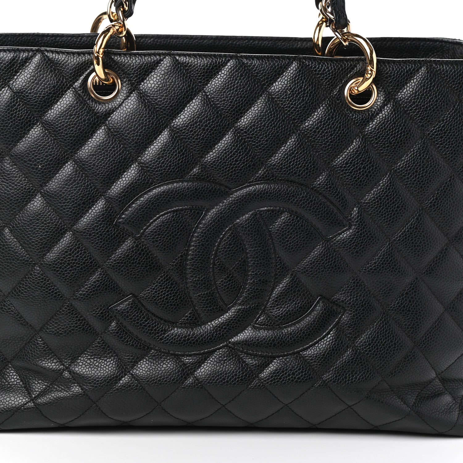 Chanel Caviar Quilted Grand Shopping Tote GST Black 11 of 13