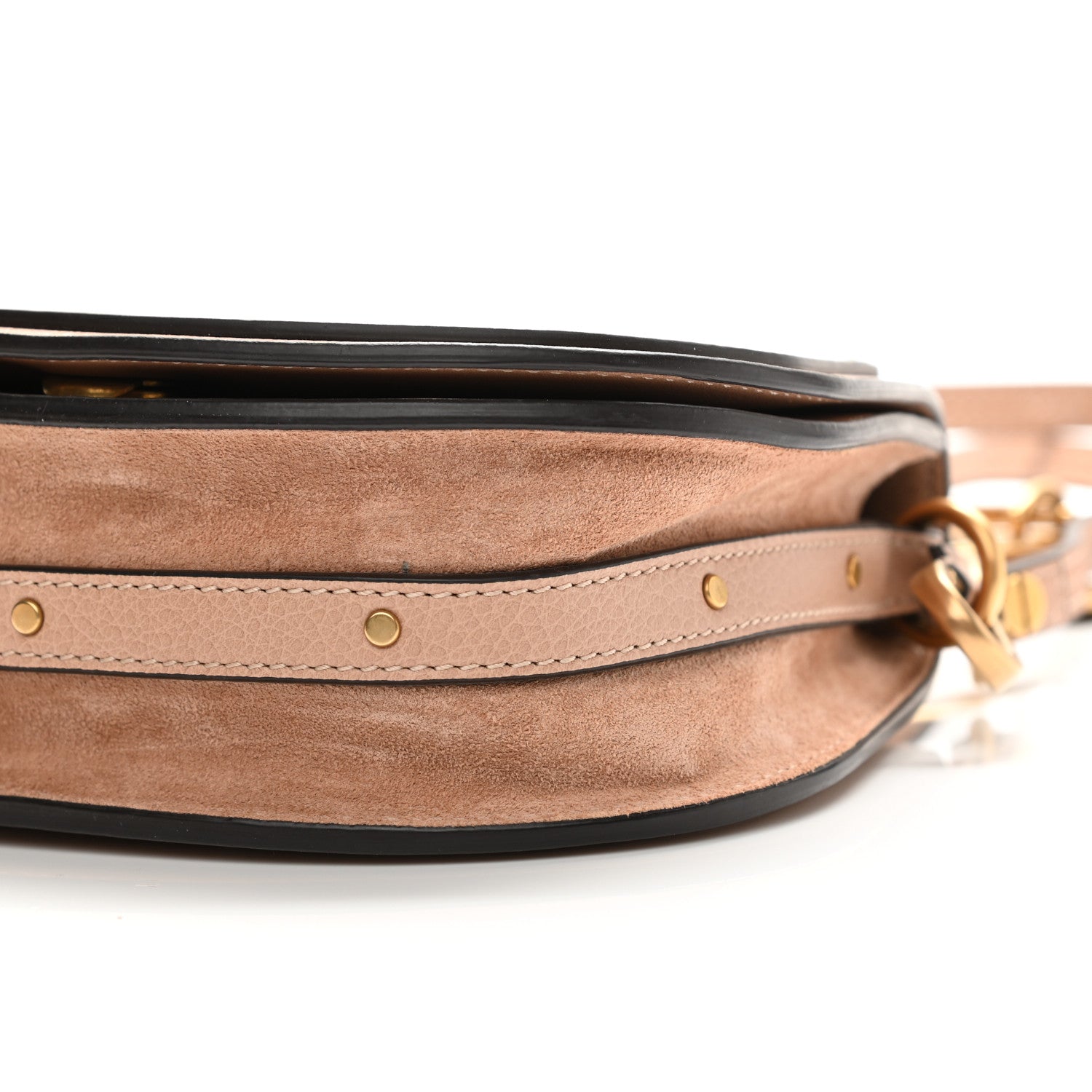 Chloe Calfskin Suede Small Nile Bracelet Bag Biscotti Beige 19 of 23
