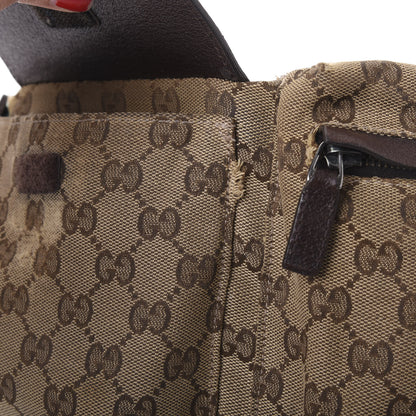 Gucci GG Monogram Double Pocket Belt Bag Dark Brown 7 of 12