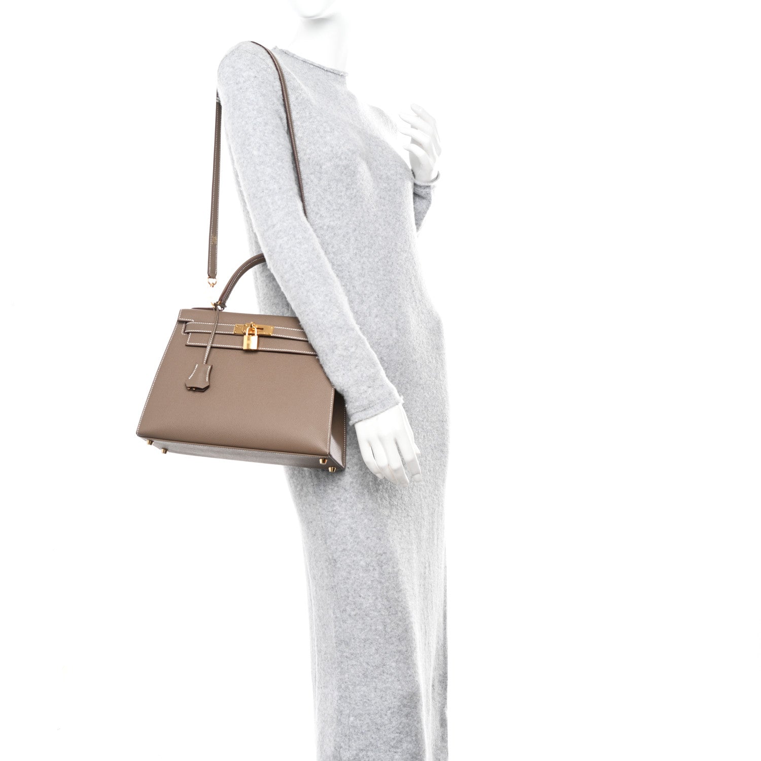 Hermes Epsom Kelly Sellier 28 Etoupe 2 of 11