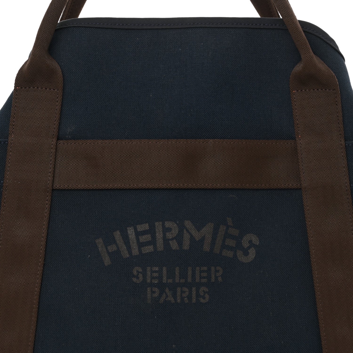 Hermes Toile Sac De Pansage Groom Bleu Navy Feu 9 of 18