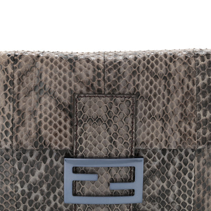 Fendi Snakeskin Baguette Grey 8 of 14