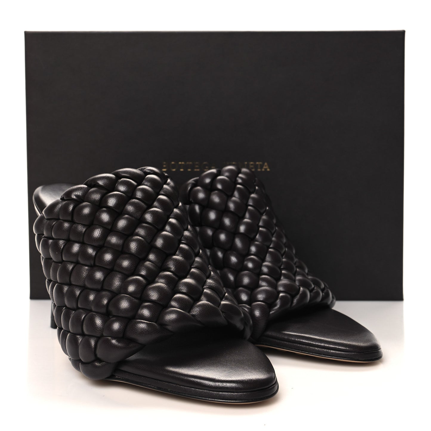 Nappa Padded Intreccio The Curve Sandals 36.5 Fondant