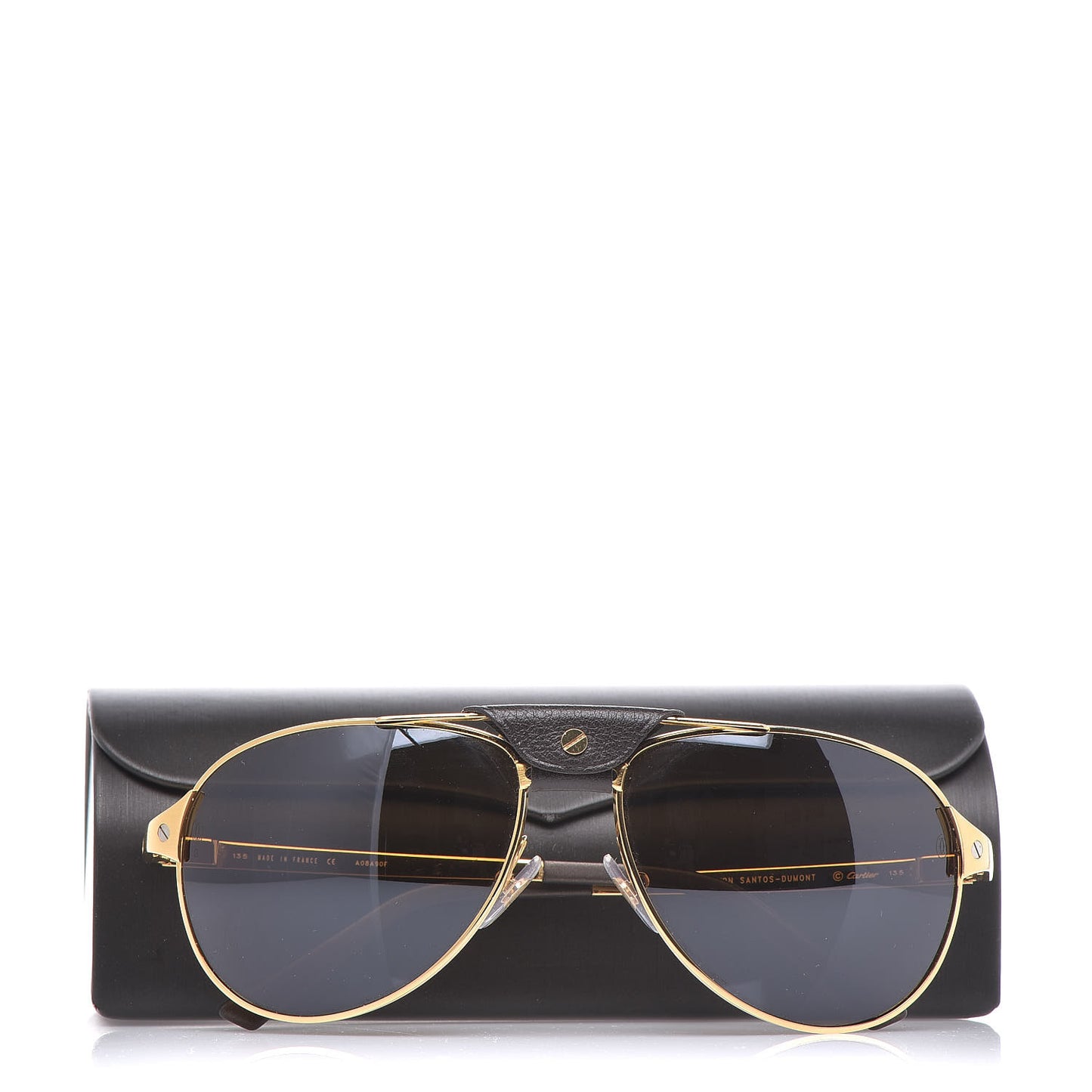 Santos Dumont Aviator Sunglasses A08A90F Gold