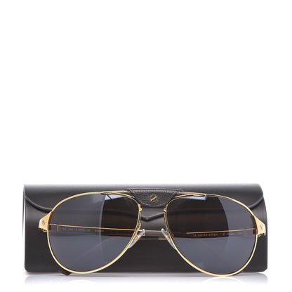 Cartier Santos Dumont Aviator Sunglasses A08A90F Gold 8 of 8