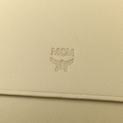 MCM Saffiano Casablanca Tri-Fold Wallet Sea Blue 6 of 7