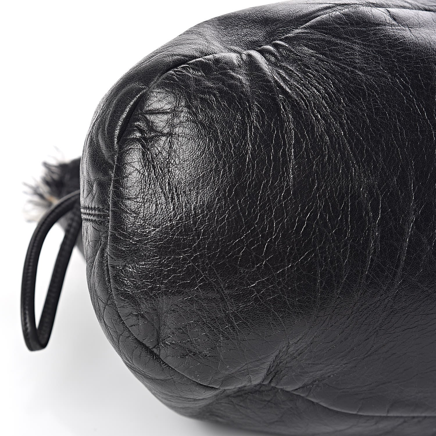 Chanel Tweed Lambskin Drawstring Tweedy Tote Black 8 of 9