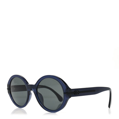 Chanel Acetate Chain Sunglasses 5511-A Blue 1 of 7