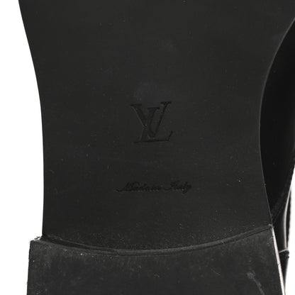 Louis Vuitton Calfskin Wonderland Ranger Boots 39 Black 8 of 11