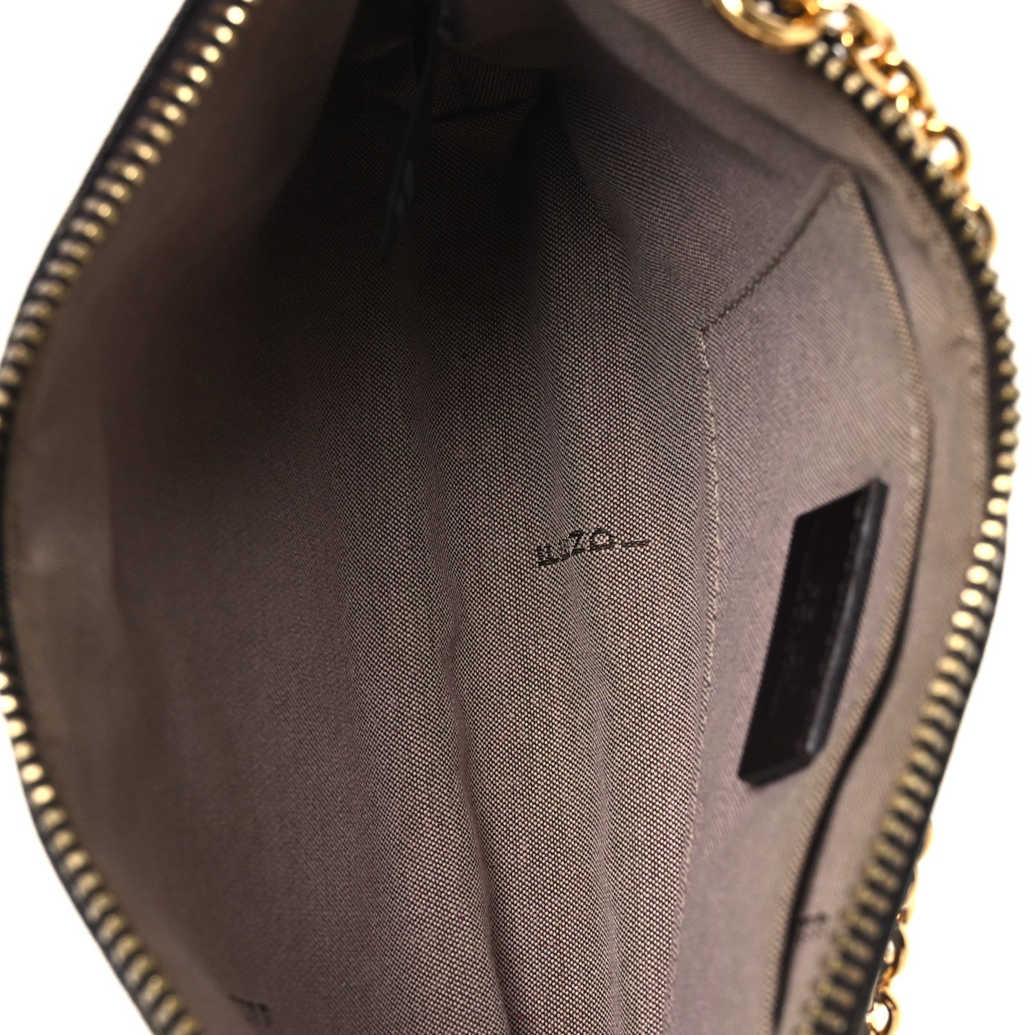 Fendi Zucca Spalmati Vitello Elite Pochette Tobacco Ciclamino 5 of 13