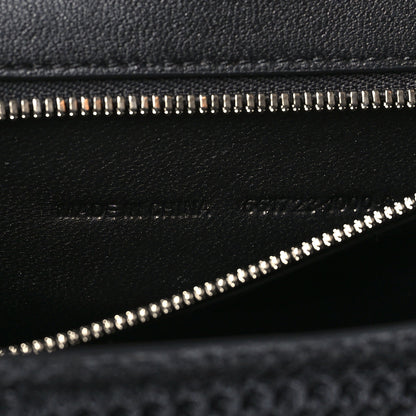 Balenciaga Faux Calfskin Fabric Small Sneakerhead Top Handle Bag Black 7 of 10