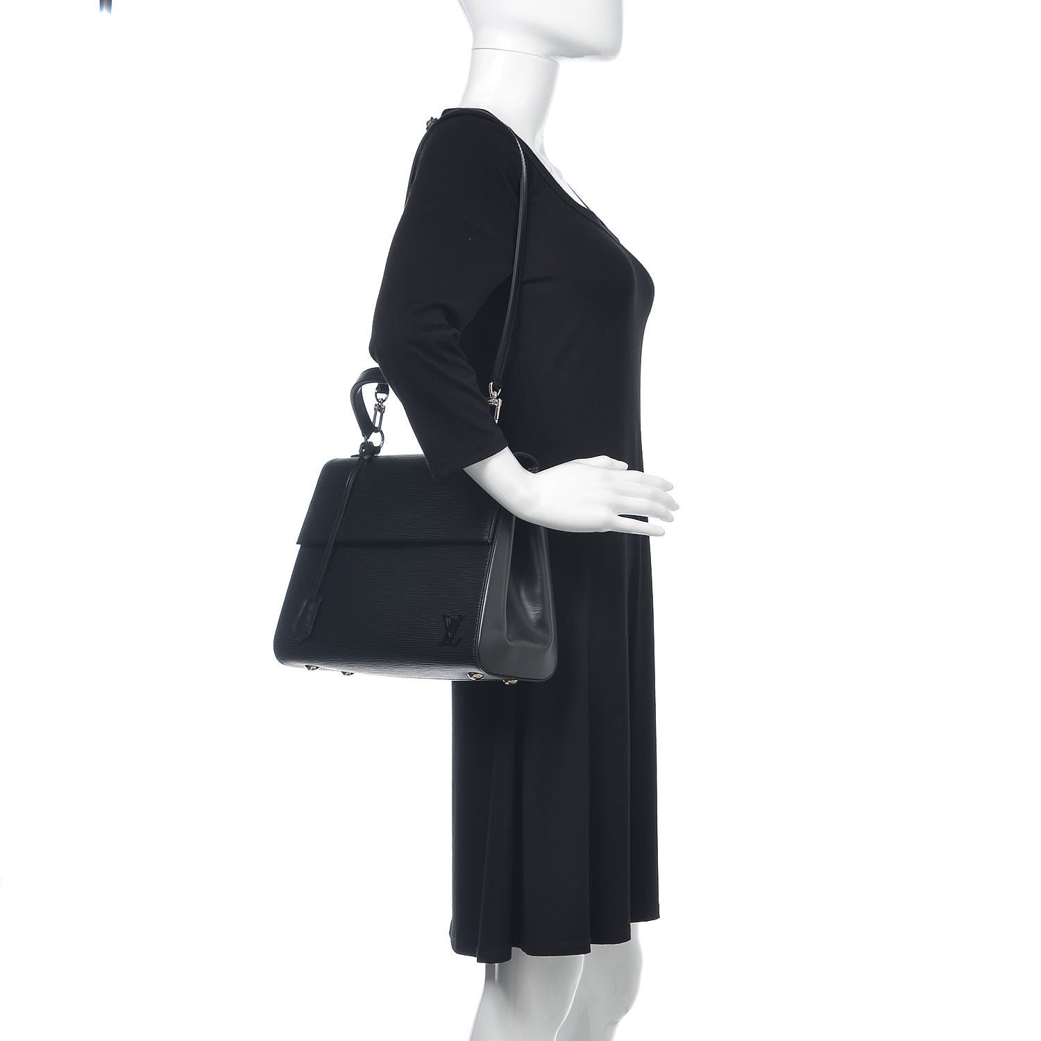 Louis Vuitton Epi Cluny MM Black 3 of 12