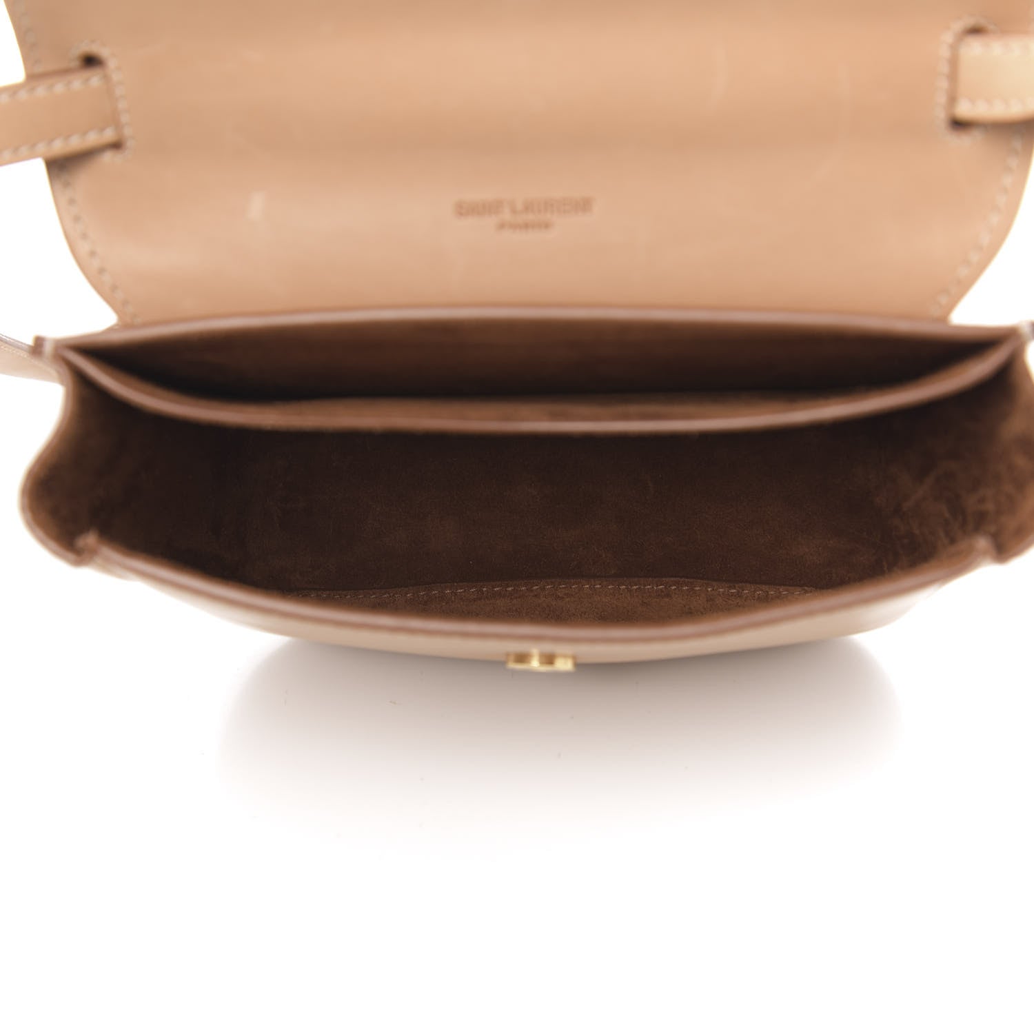 Saint Laurent Smooth Vintage Calfskin Small Kaia Satchel Brown Gold 4 of 14