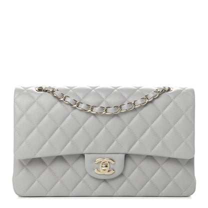 Chanel Caviar Quilted Medium Double Flap Grey 1 of 4