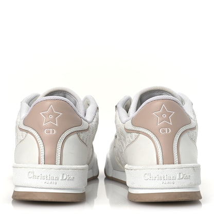 Christian Dior Calfskin Oblique Laser Perforated Dior One Low Sneakers 39 White Nude 6 of 14