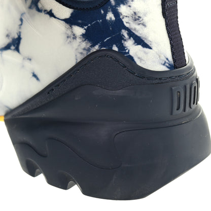 Christian Dior Technical Fabric Tie & Dior Print Womens D-Connect Sneakers 37 Denim 11 of 13