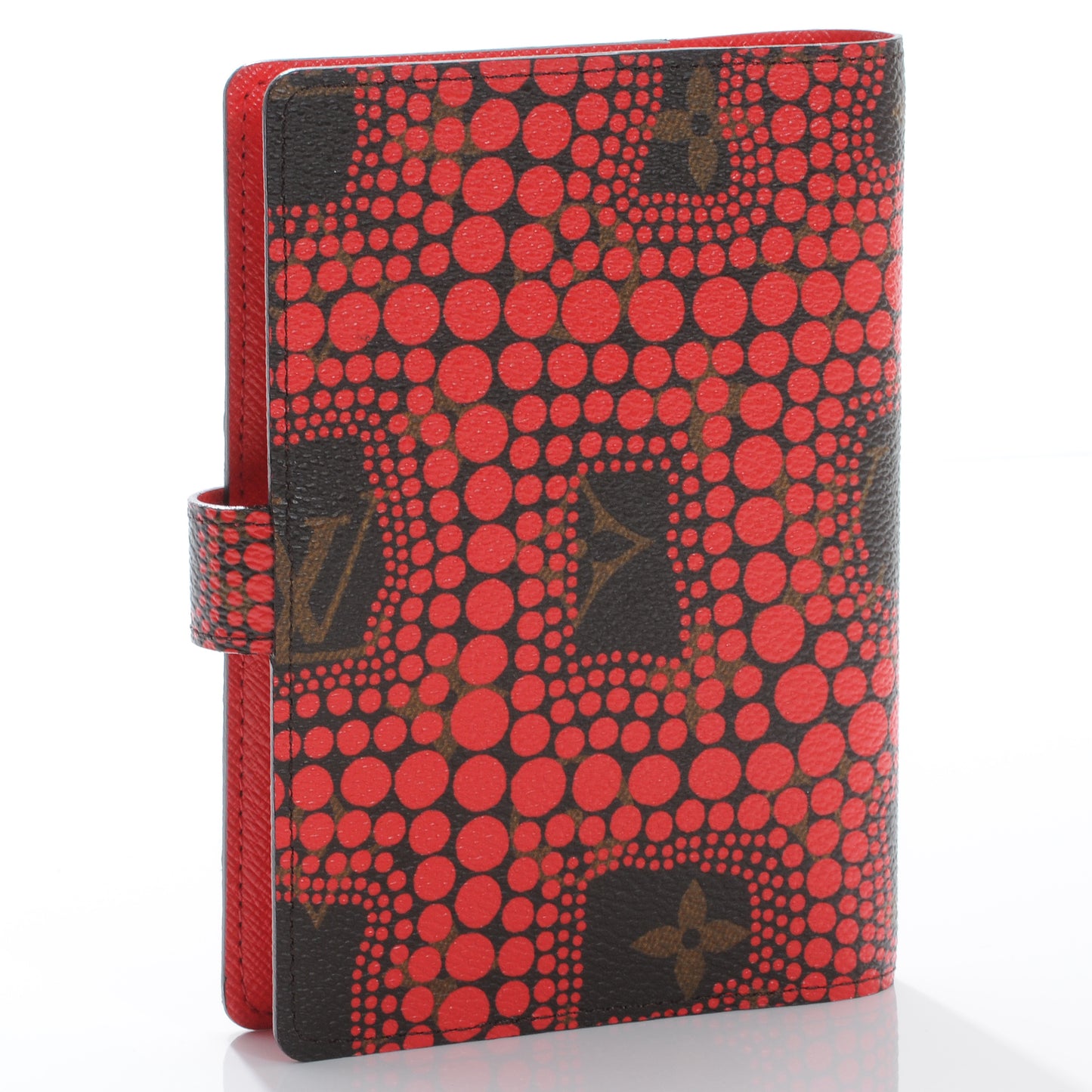 Monogram Kusama Town Small Ring Agenda Cover Red