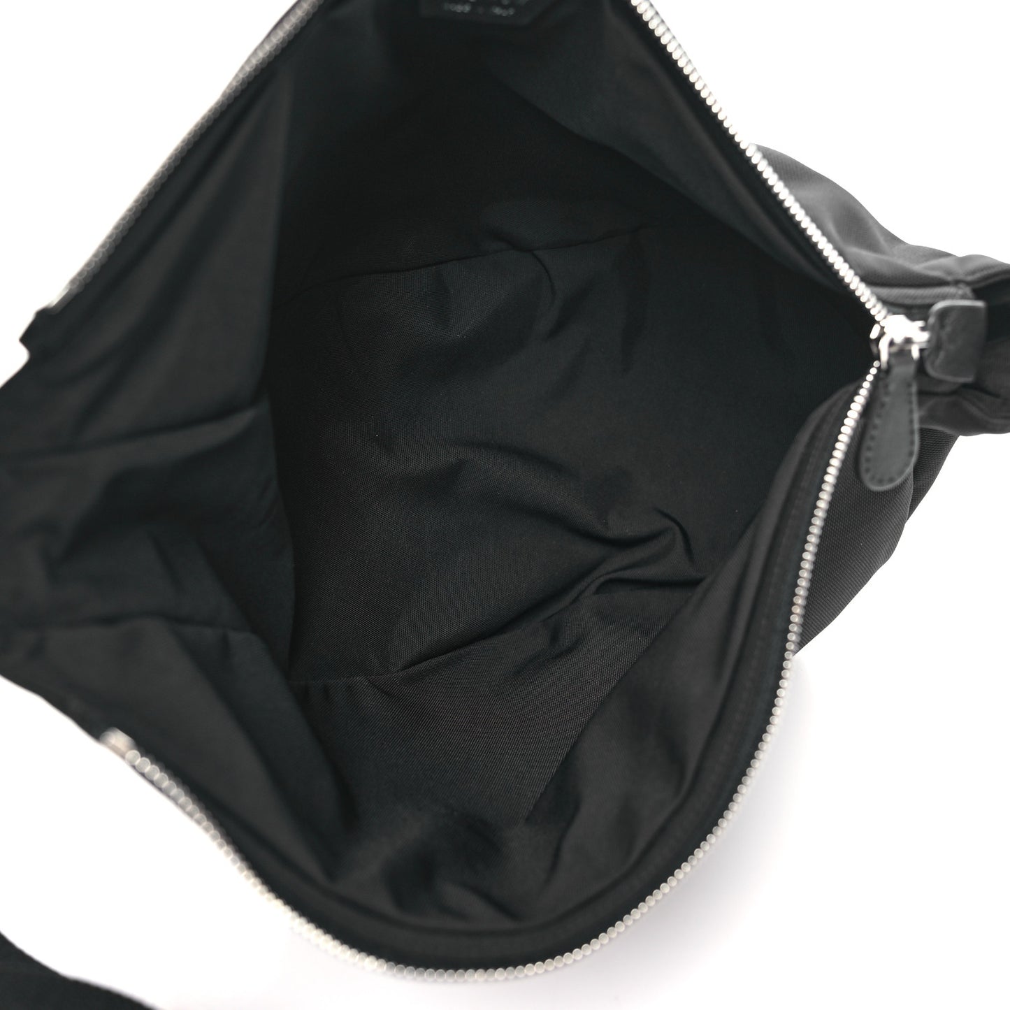 Nylon Small Slouchy Banana Bag Black