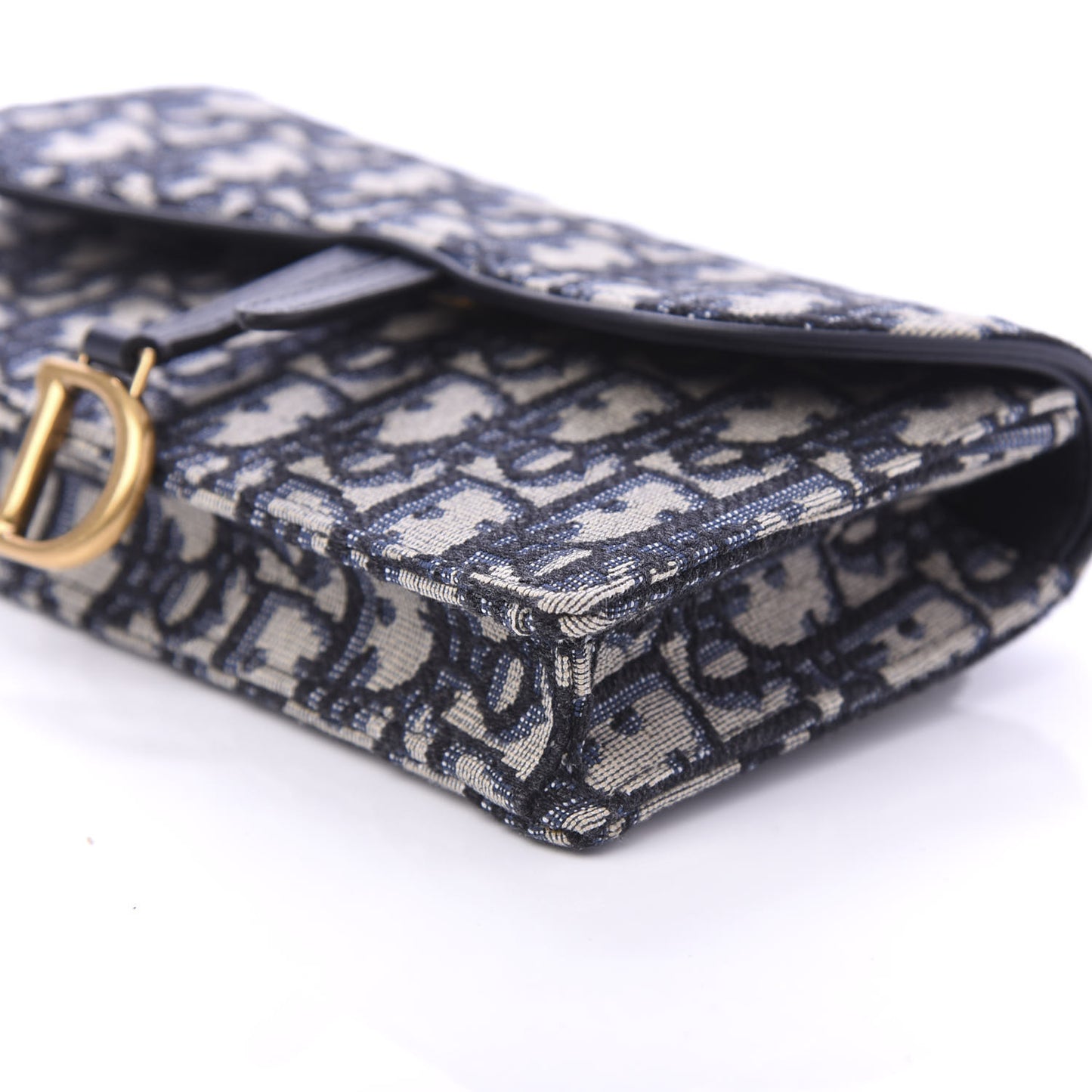 Oblique Saddle Belt Bag Blue