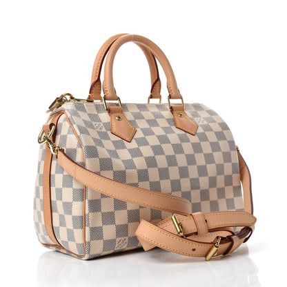 Louis Vuitton Damier Azur Speedy Bandouliere 25 3 of 10