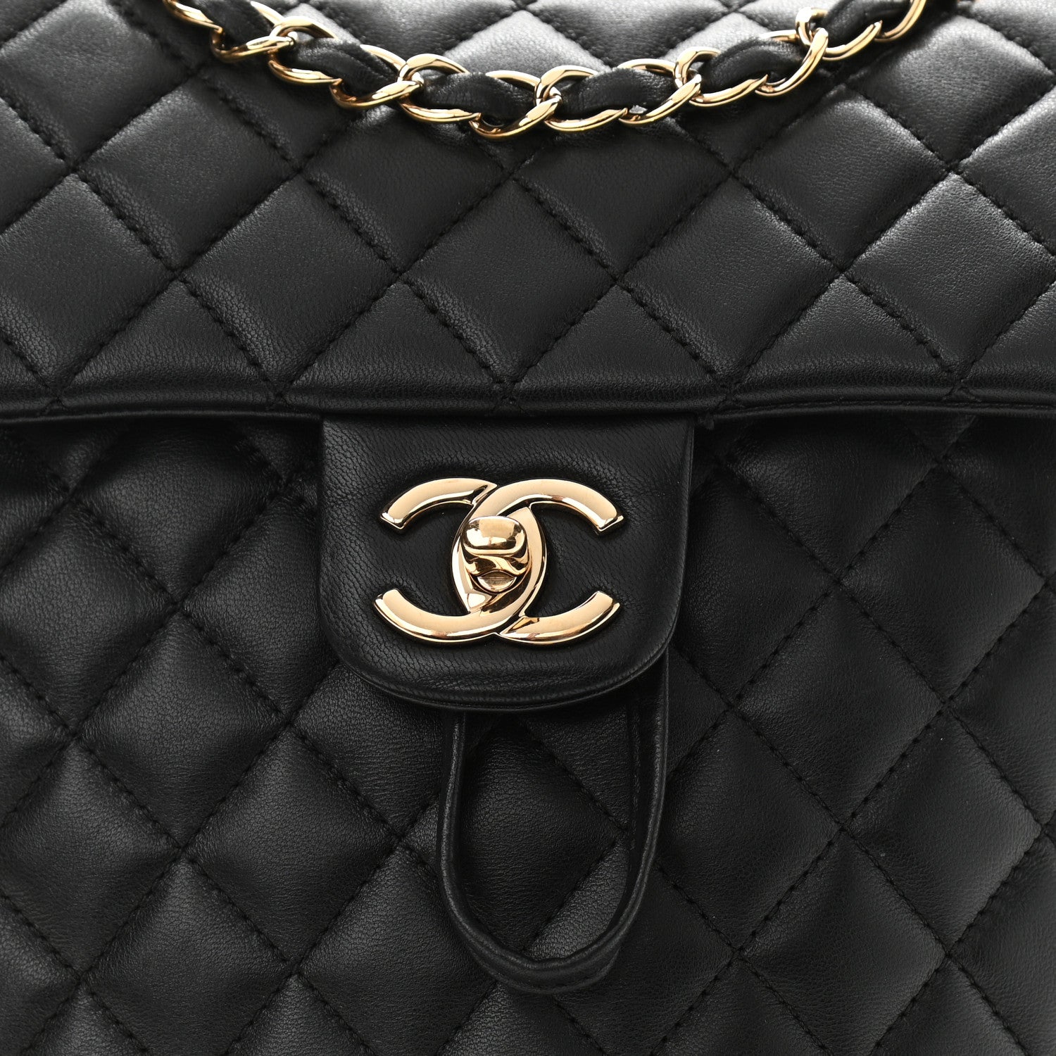 Chanel Calfskin Quilted Small Urban Spirit Backpack Black 8 of 10
