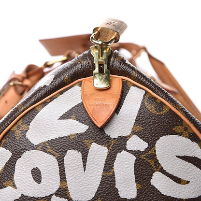 Louis Vuitton Graffiti Keepall 50 Silver 13 of 15