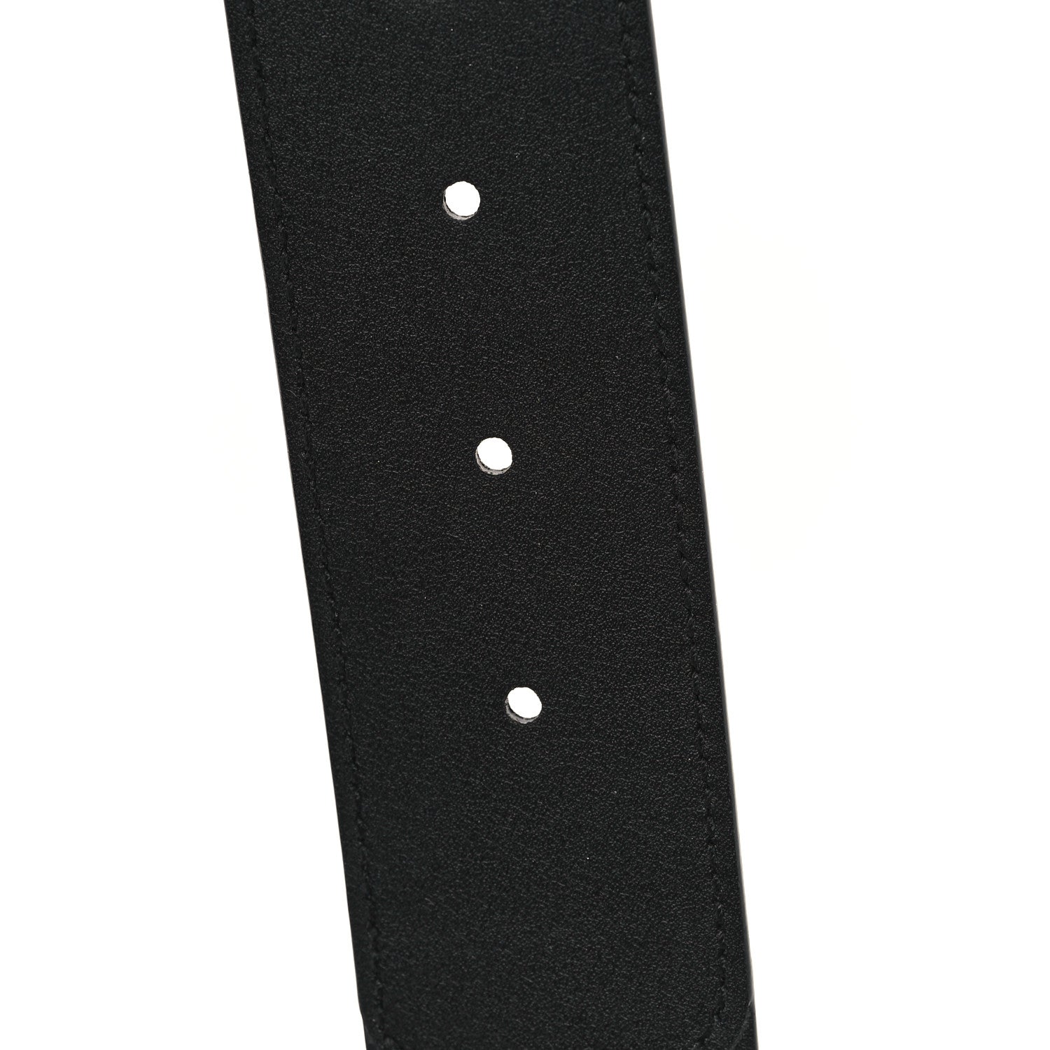 Gucci GG Supreme Monogram Matte Plutone Calfskin Double G 40mm Belt 75 30 Beige Ebony Black 4 of 4