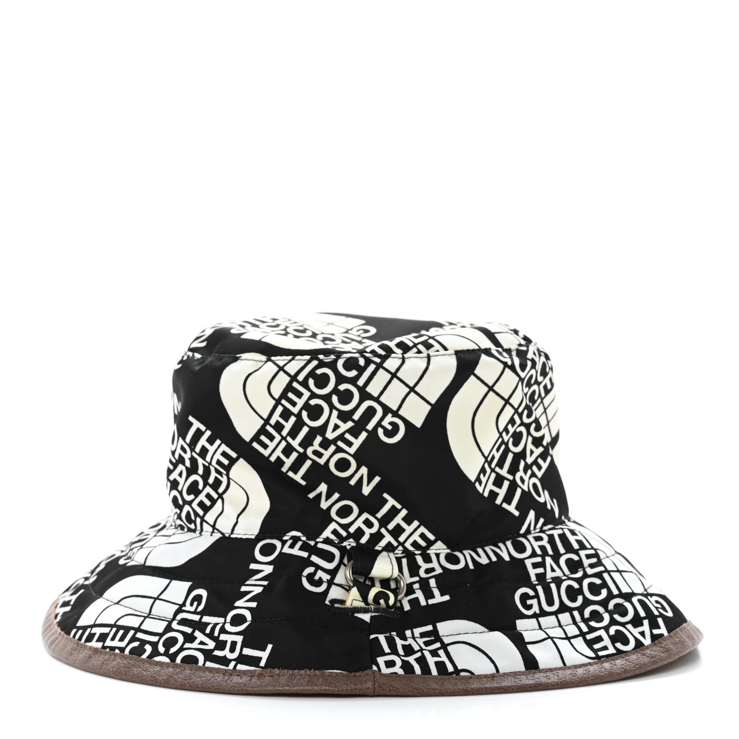 X THE NORTH FACE Nylon Reversible Self-Tie Bucket Hat XXS Black Yellow