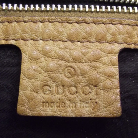 Leather Bamboo Bar Medium Tote