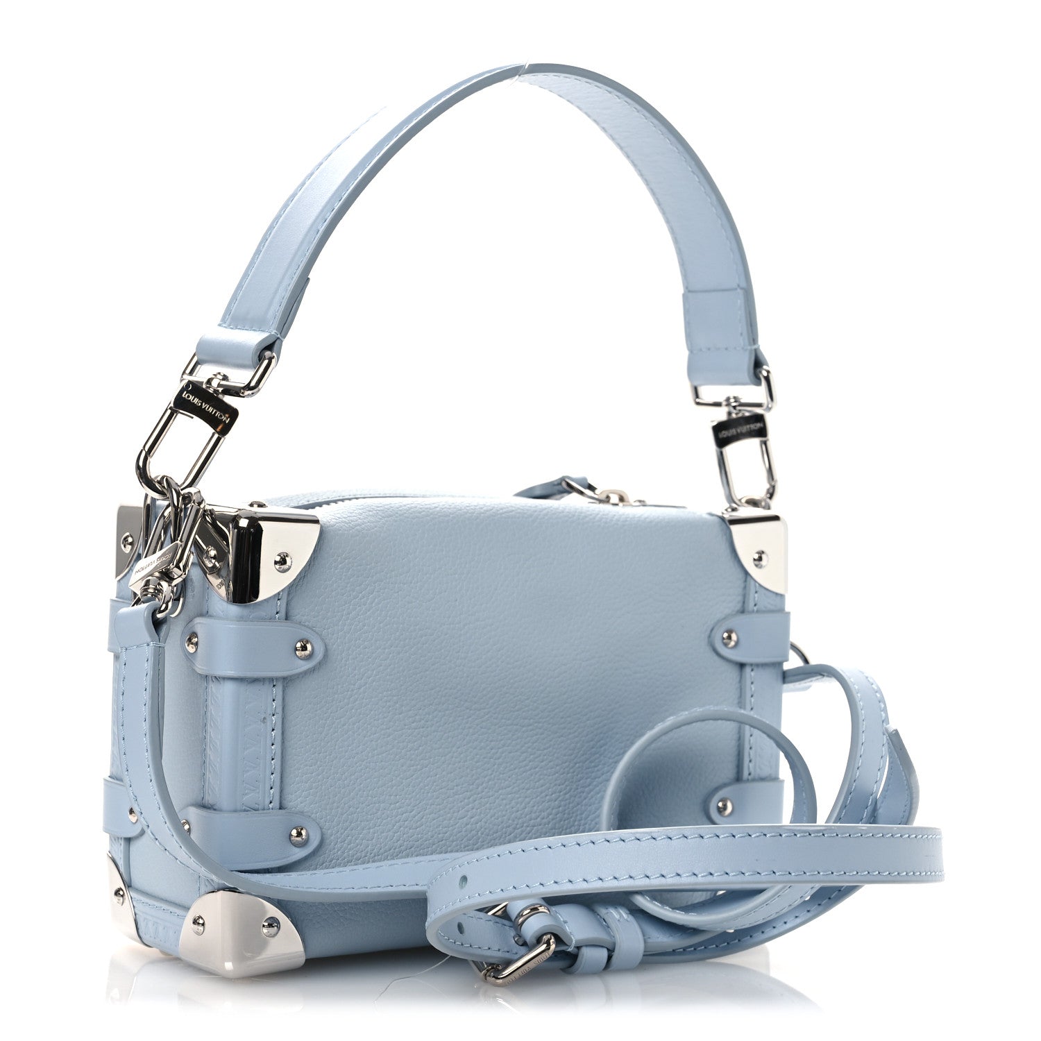 Louis Vuitton Calfskin Side Trunk PM Blue 3 of 13