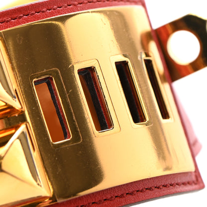 Hermes Swift Collier de Chien CDC Bracelet L Vermillion 7 of 13