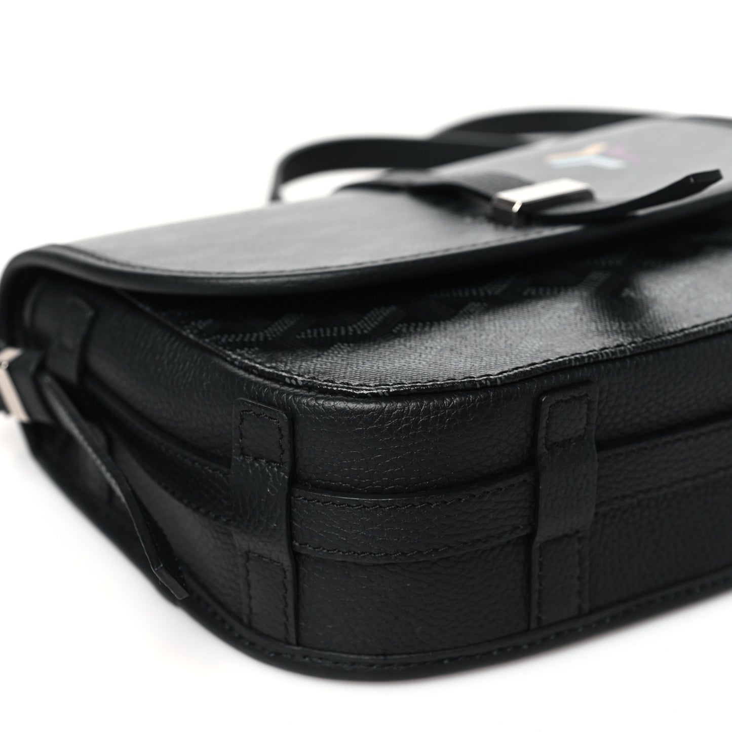 Goyardine Belvedere III PM Messenger Bag Jet Black