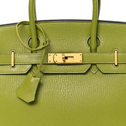 Hermes Chevre Mysore Birkin 30 Vert Anis 8 of 12