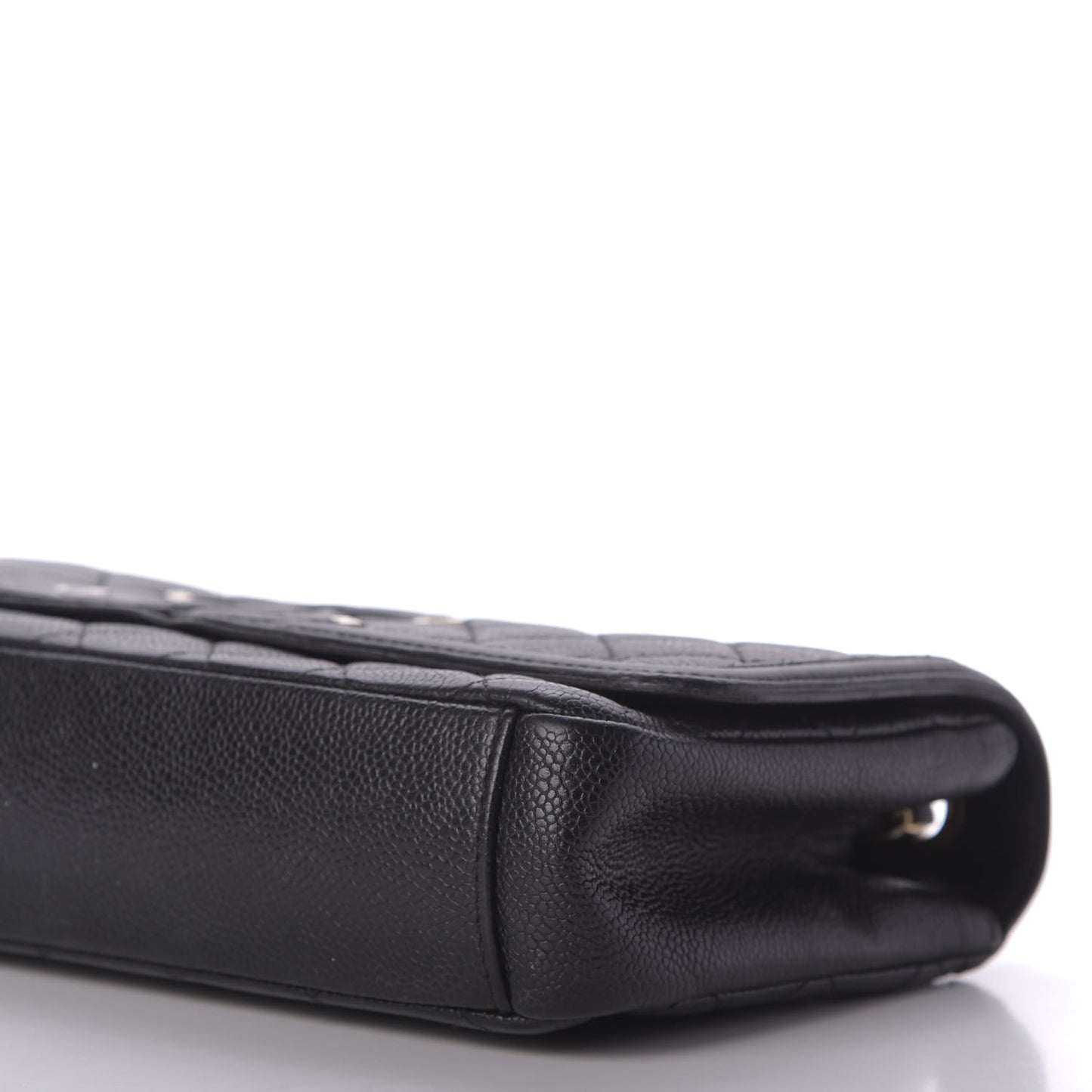 Caviar Quilted Medium CC Filigree Flap Black
