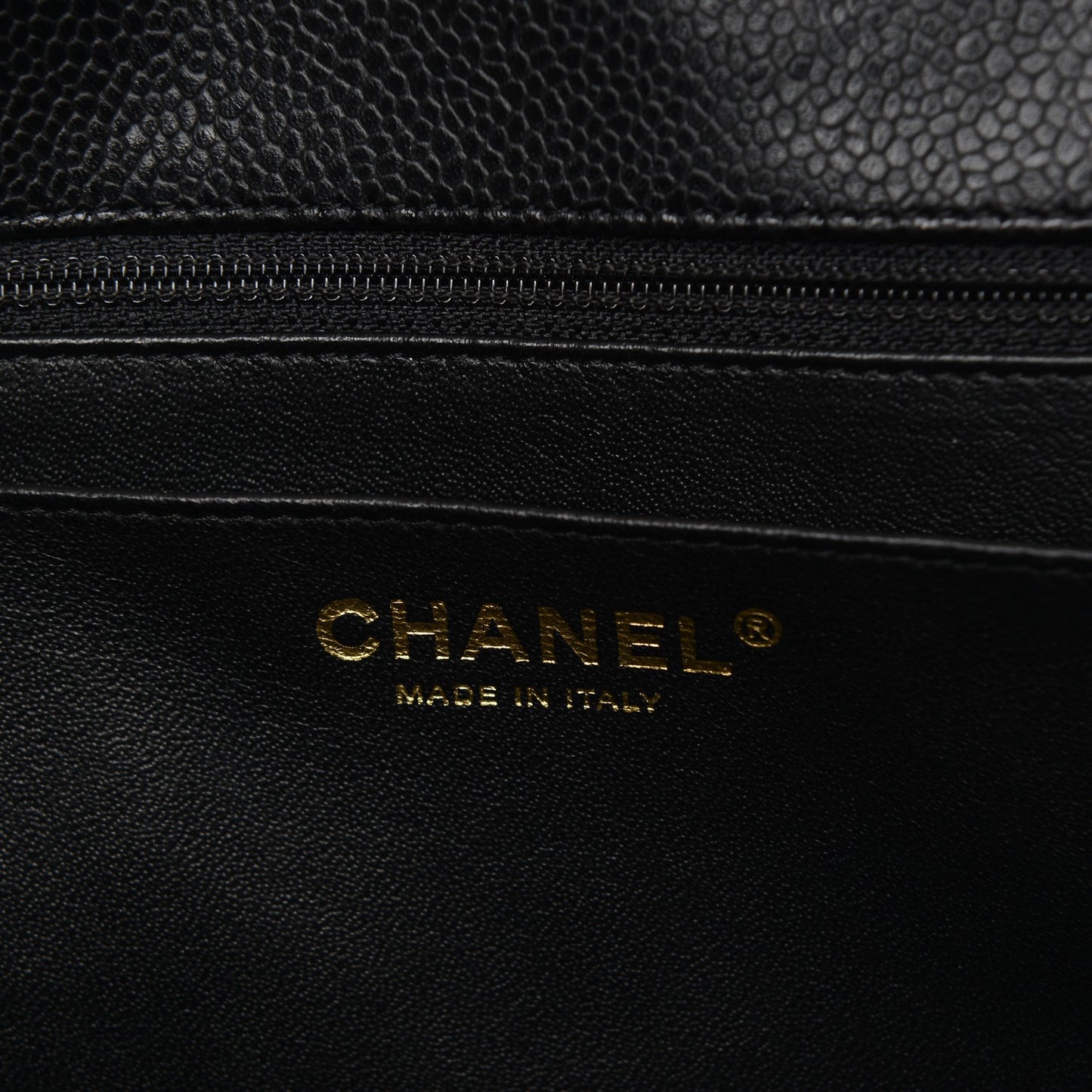 Caviar Quilted Jumbo Single Flap Black