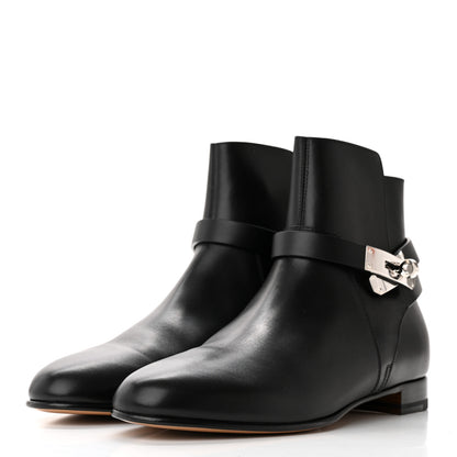 Hermes Calfskin Neo Low Boots 40 Black 3 of 13