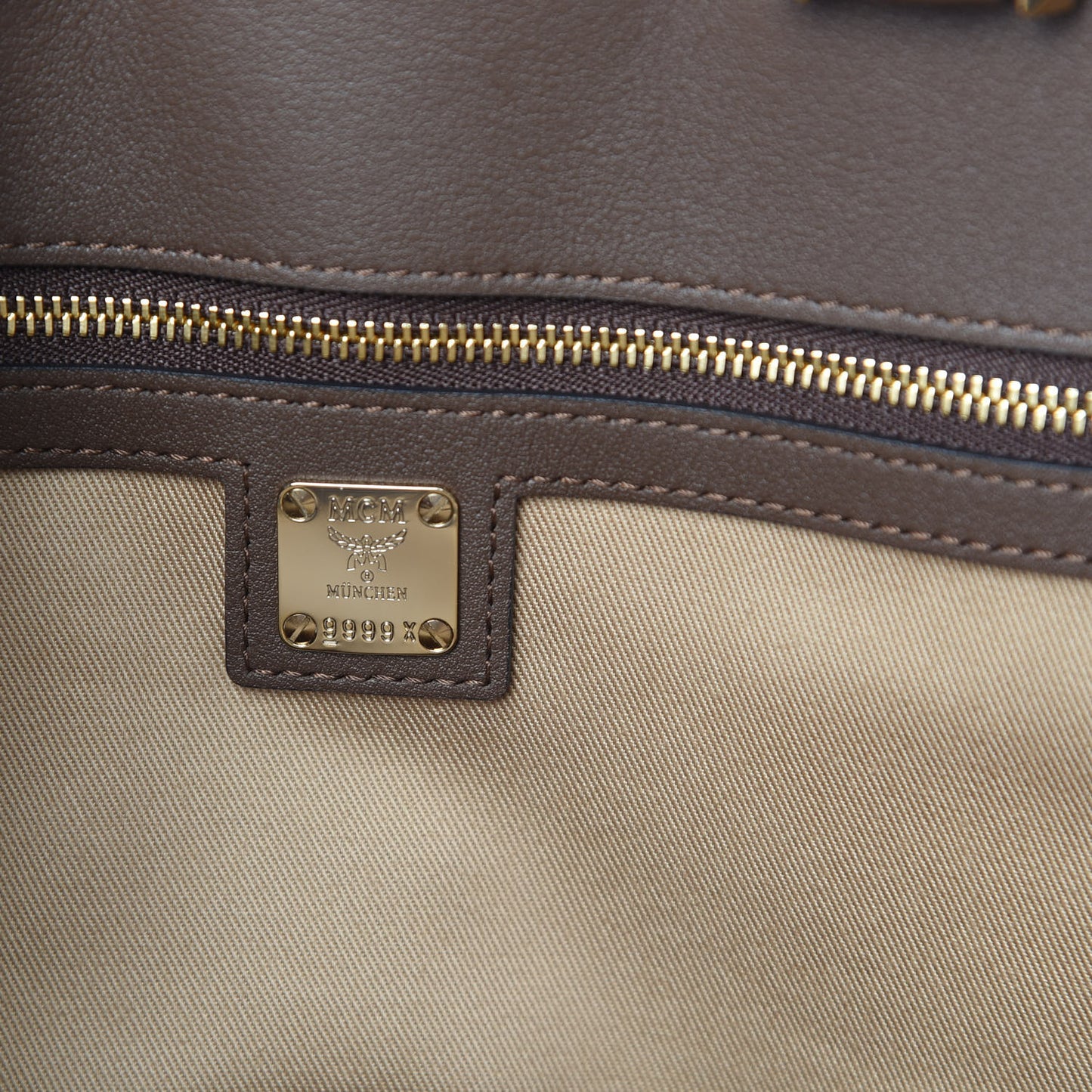 Calfskin Ottomar Monogram Medium Essential Tote Chestnut
