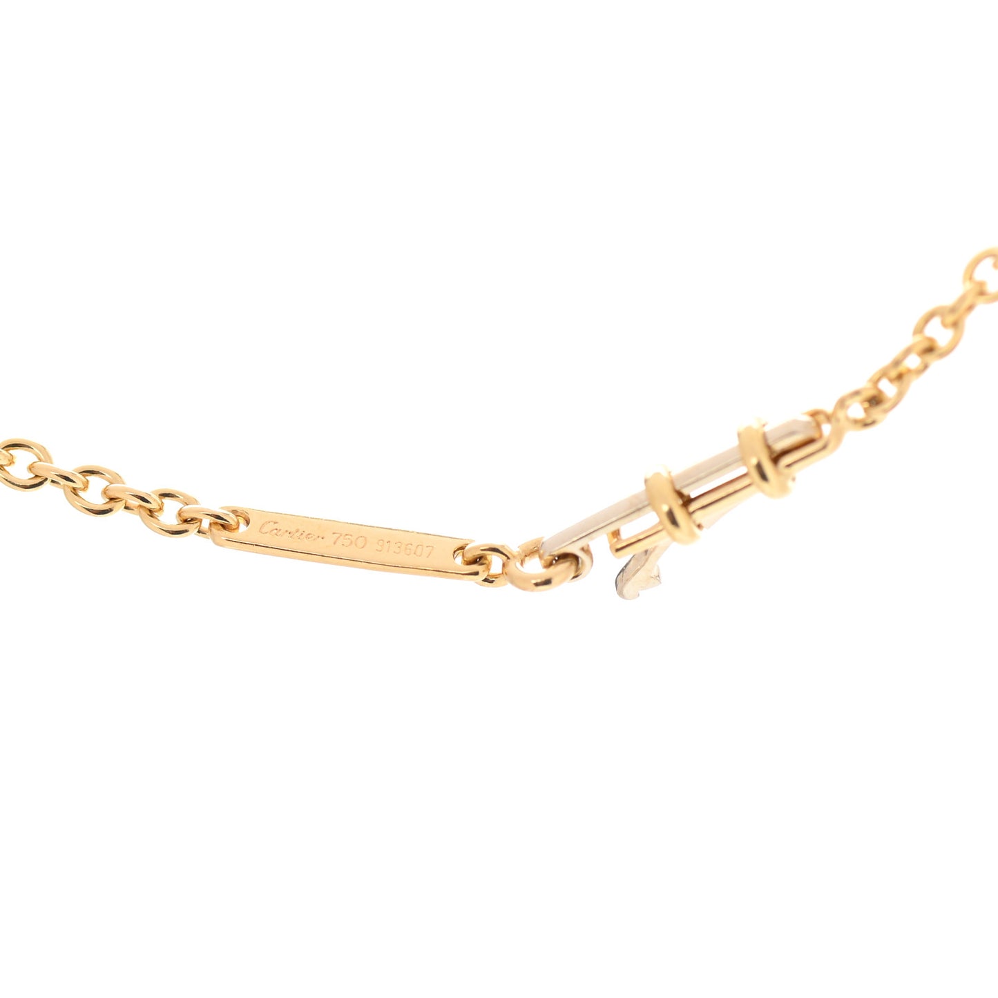 18K Yellow Gold Diamond .68ct Solitaire 1895 Pendant Necklace