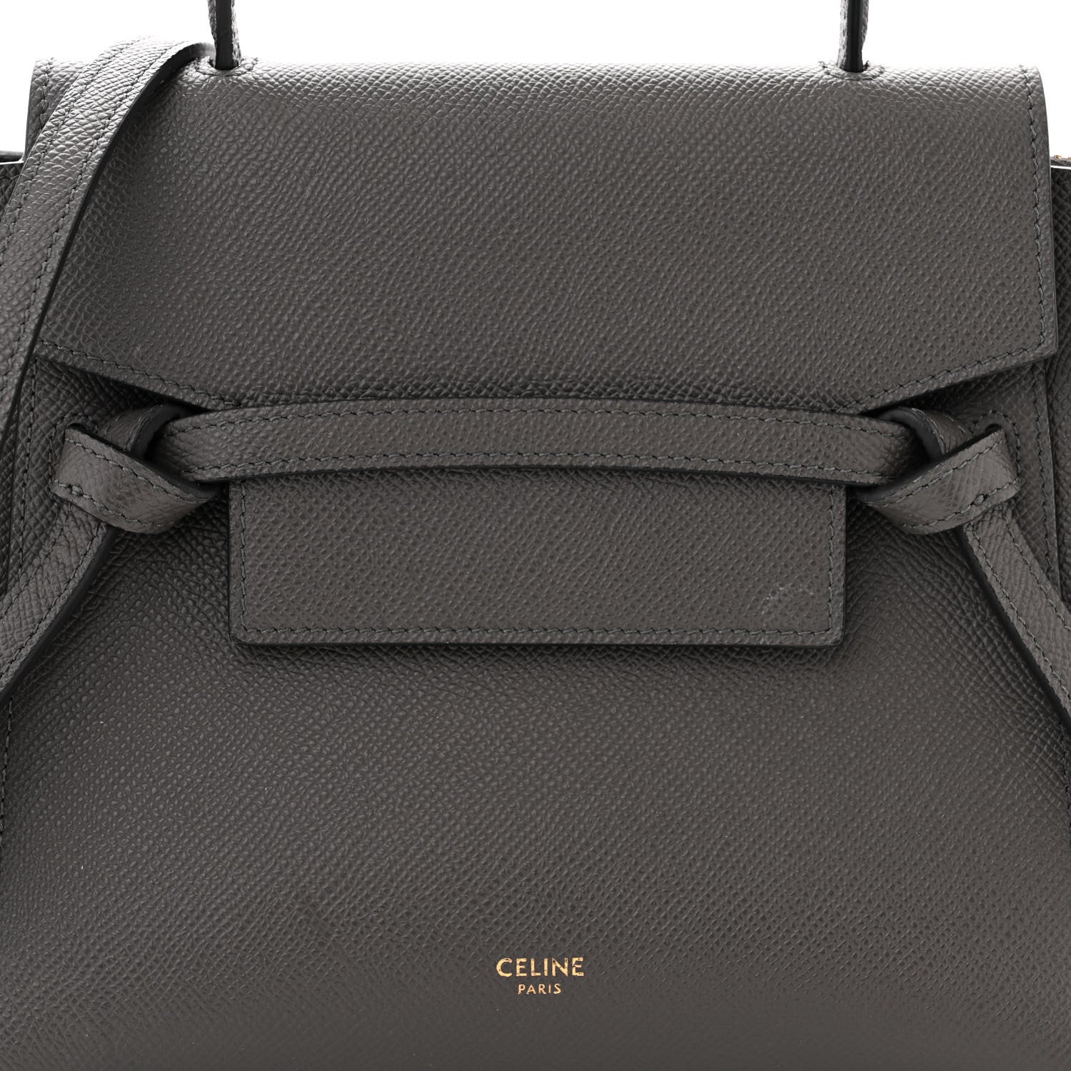 Celine Grained Calfskin Nano Belt Bag Grey 8 of 10