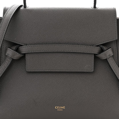 Celine Grained Calfskin Nano Belt Bag Grey 8 of 10