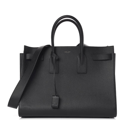 Saint Laurent Grained Calfskin Large Sac De Jour Carryall Black 1 of 11