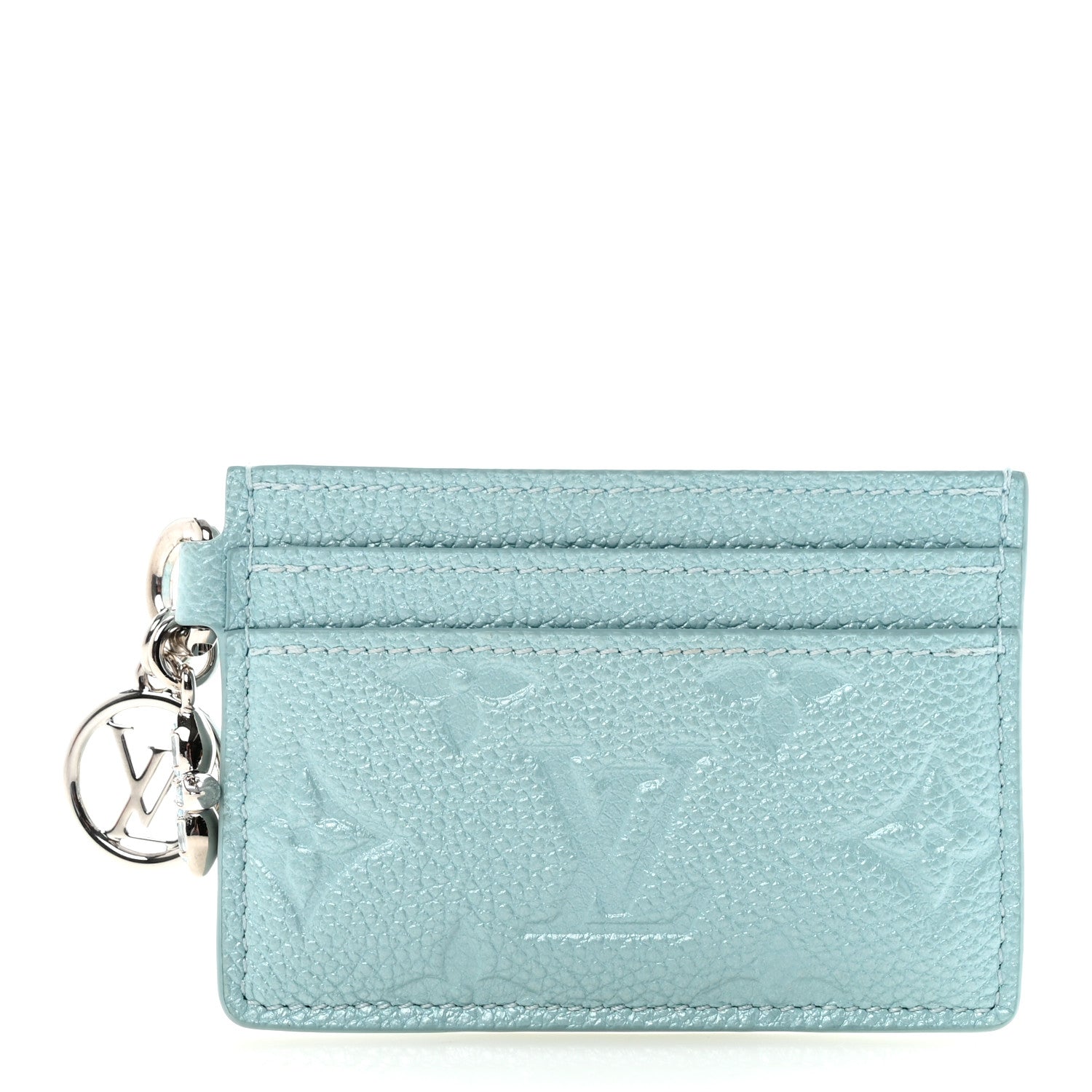 Louis Vuitton Empreinte Monogram LV Charms Card Holder Pearly Lagoon Turquoise 1 of 7