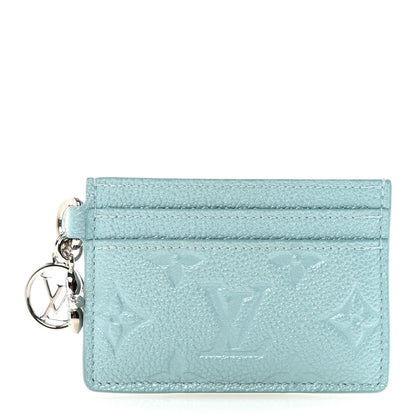 Louis Vuitton Empreinte Monogram LV Charms Card Holder Pearly Lagoon Turquoise 1 of 7