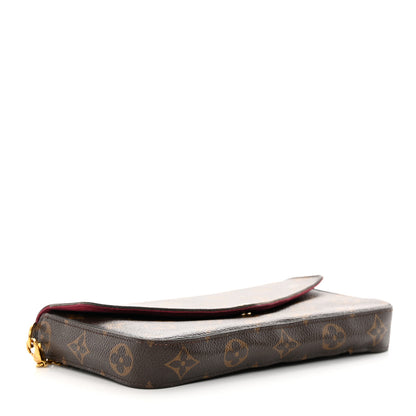 Louis Vuitton Monogram Pochette Felicie Chain Wallet Fuchsia 5 of 22