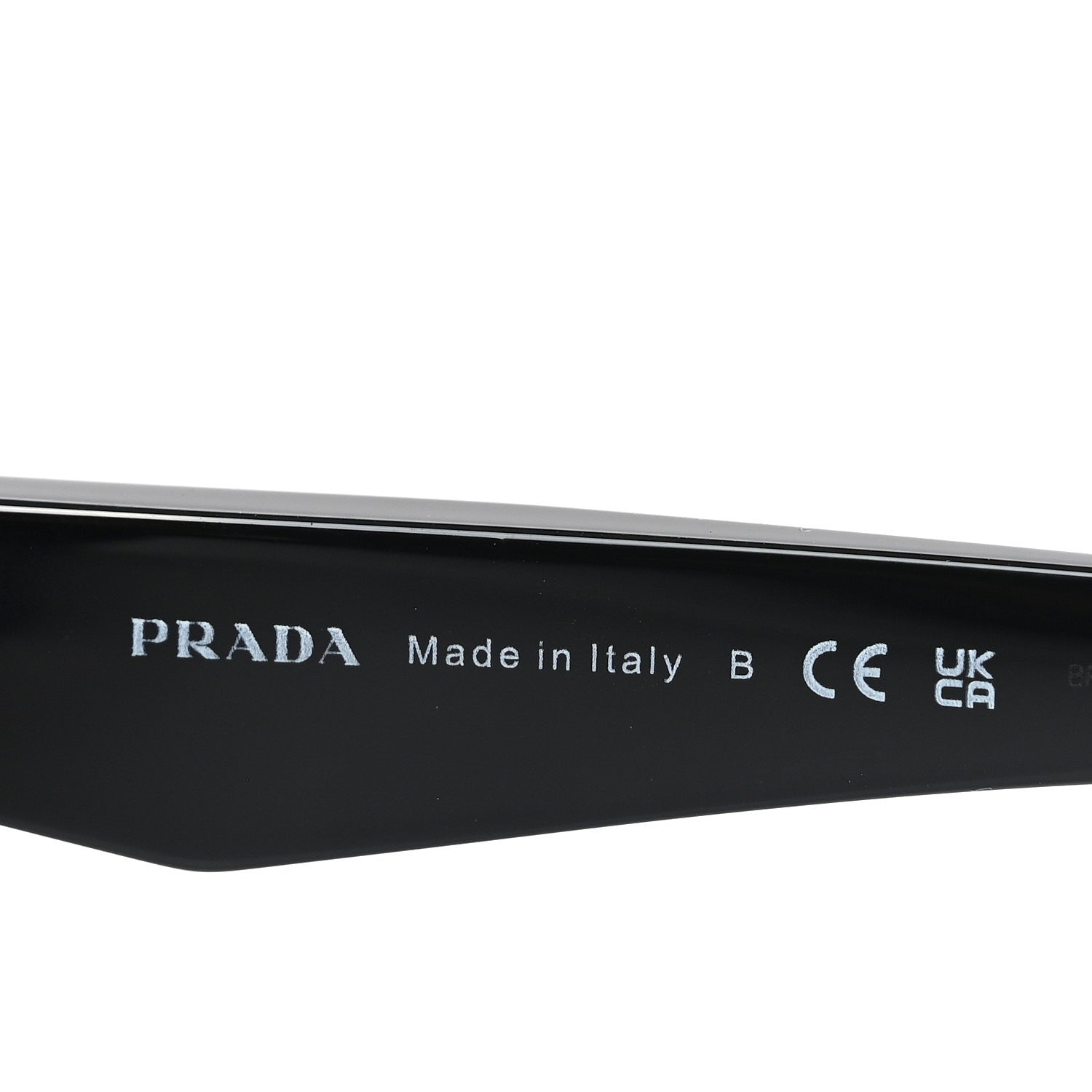 Prada Acetate Oval Sunglasses SPR 26Z Black 5 of 7