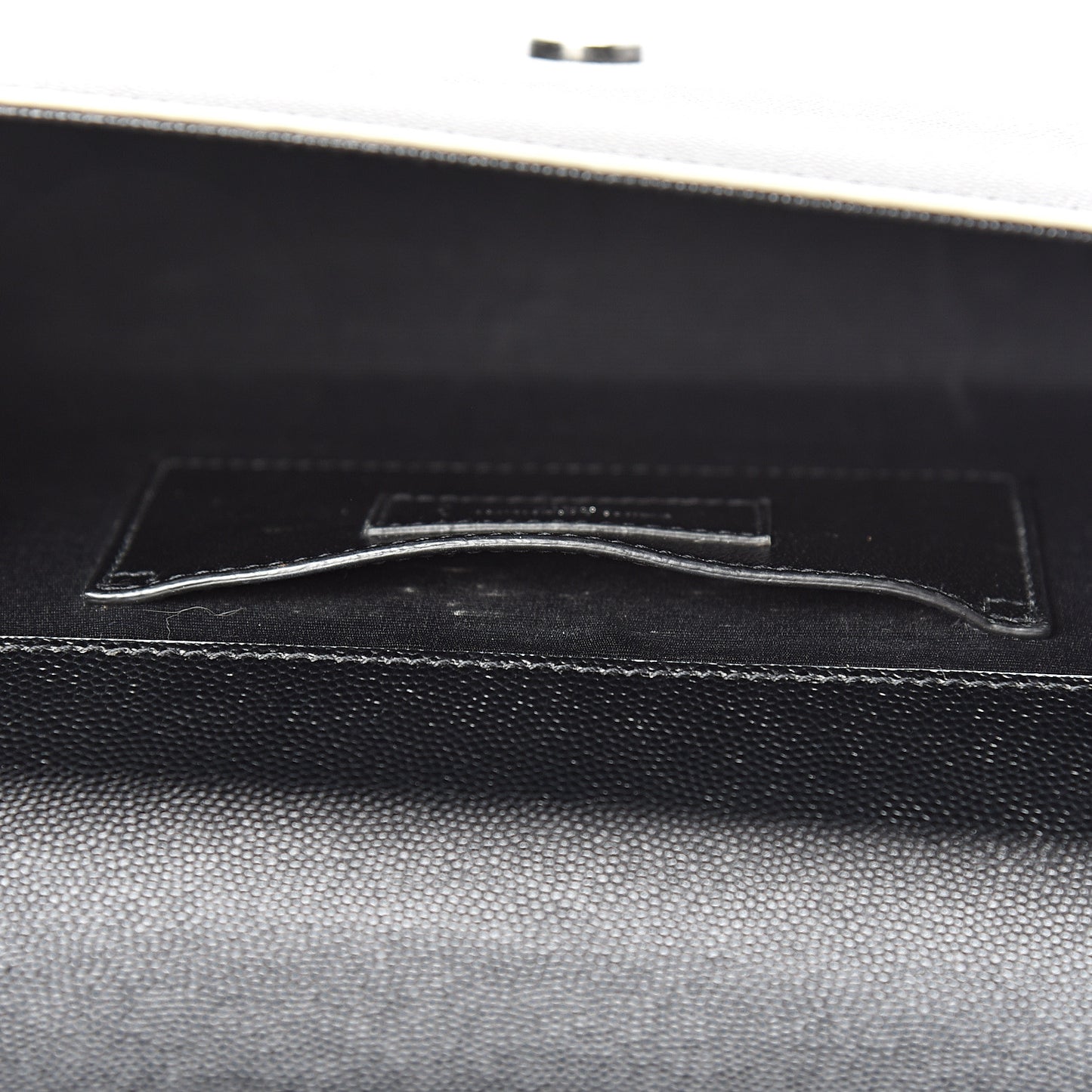 Grain De Poudre Medium Classic Monogram Kate Satchel Black White